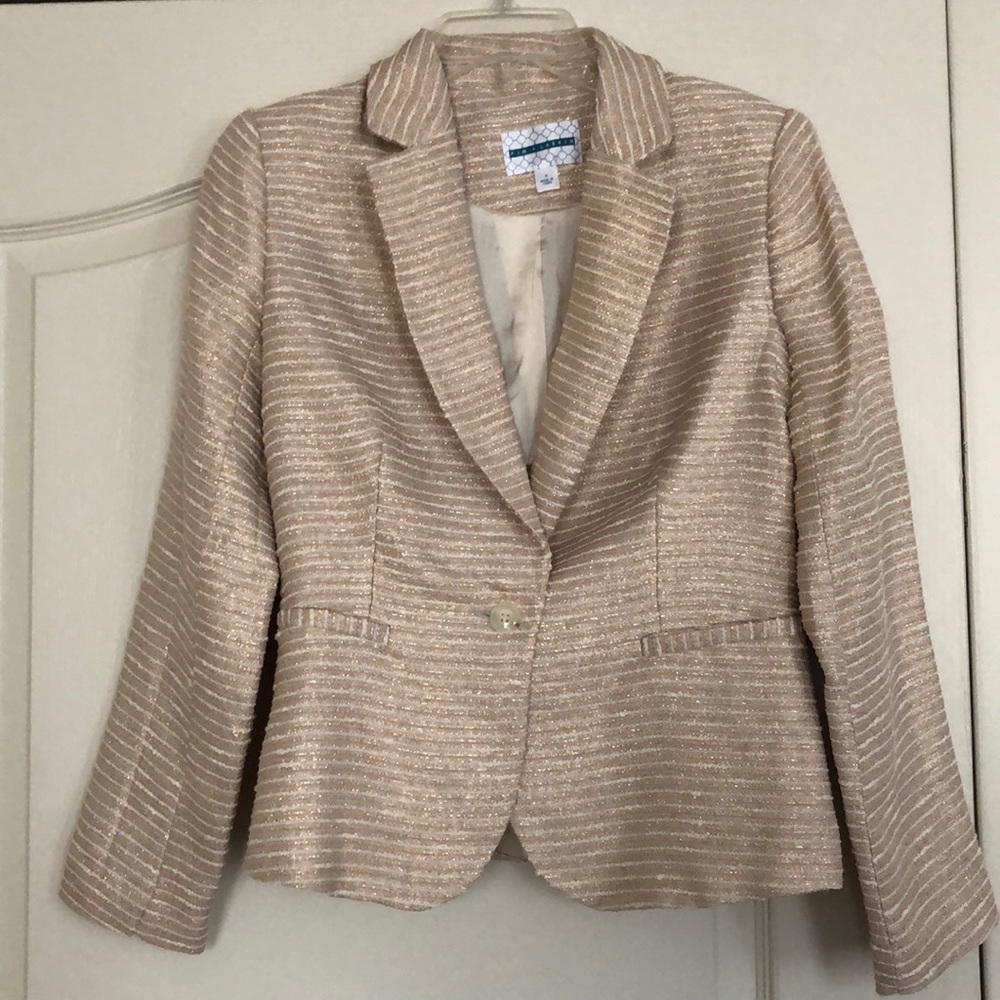 Pim and Larkin metallic tweed blazer